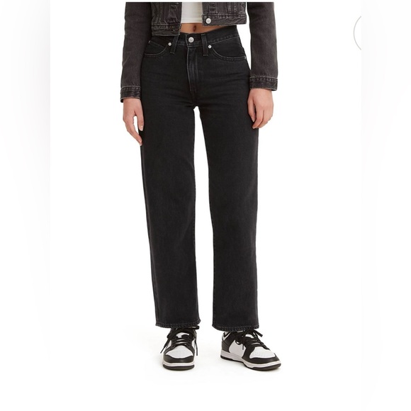 Levi's Women's 94 Baggy Jeans Black Size 27 x 31 - Picture 2 of 11